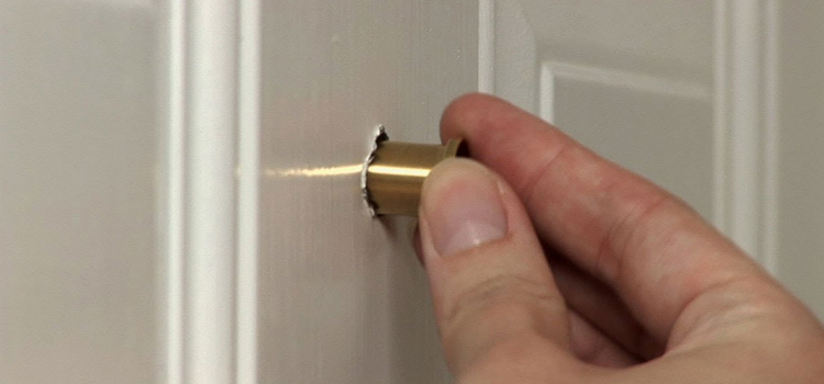 peephole door repair in Wellington